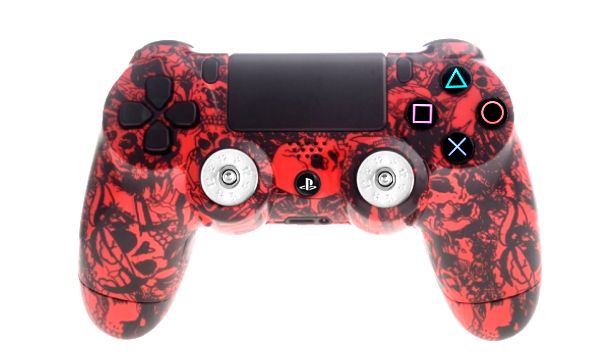 PS4 Controller Red sale Skulls