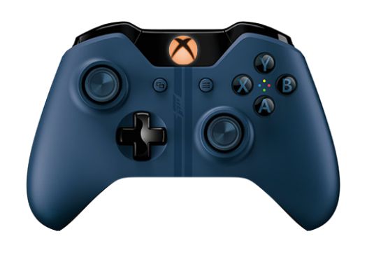 blue and orange xbox one controller