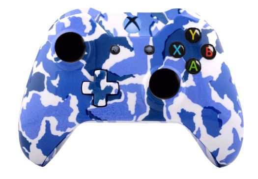 Blue Camo Hydro-Dipped Xbox On