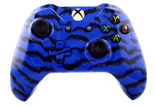 Blue Tiger Hydro-Dipped Xbox O