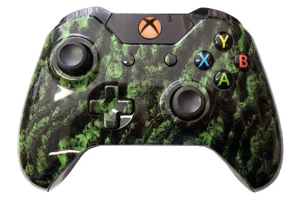 Green Zombie Hydro-Dipped Xbox