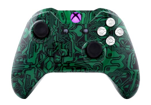 Green Matrix Hydro-Dipped Xbox