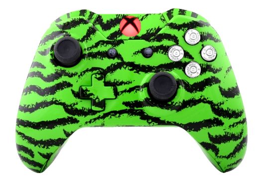 Green Tiger Hydro-Dipped Xbox 