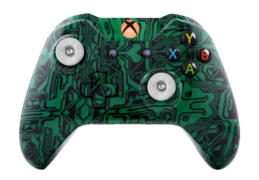 Green Matrix Hydro-Dipped Xbox