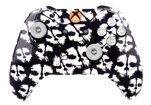 COD Ghost White Hydro-Dipped X