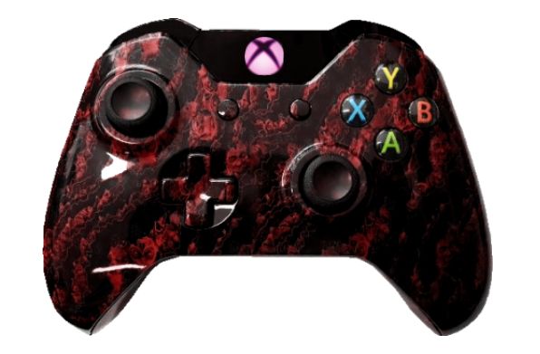 Red Zombie Hydro-Dipped Xbox O