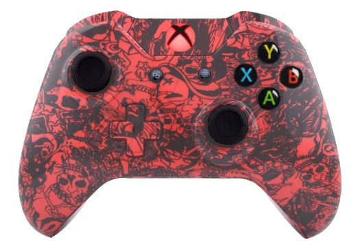 Crazy Red Skull Hydro-Dipped X